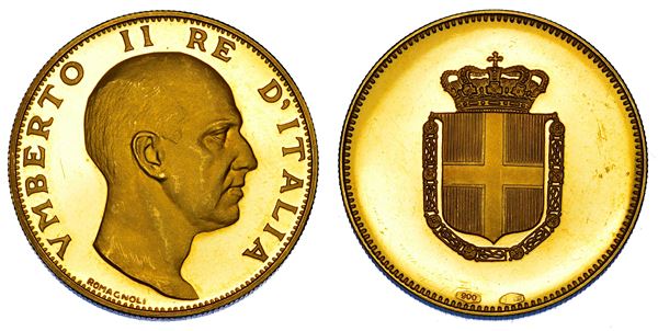 REGNO D'ITALIA. UMBERTO II DI SAVOIA, 1946. Medaglia in oro.