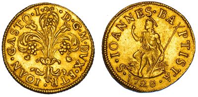 Firenze, Gian Gastone de' Medici, Fiorino del 1728