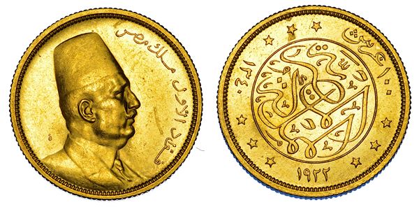 EGITTO. FOUAD I, 1922-1936. 100 Piastres 1922.