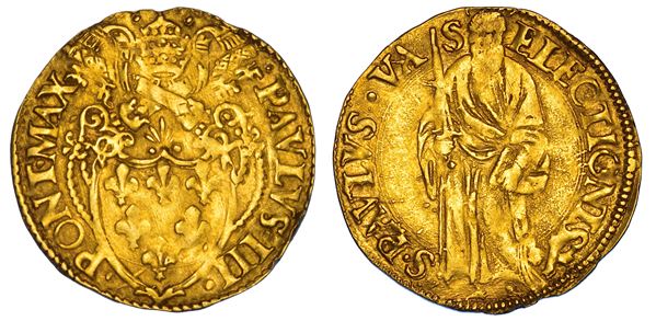 STATO PONTIFICIO. PAOLO III (Alessandro Farnese), 1534-1549. Scudo d'oro. Roma.