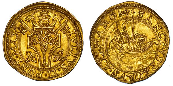 STATO PONTIFICIO. GIULIO II (Giuliano della Rovere), 1503-1513. Fiorino di camera. Roma.