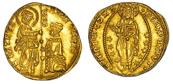 STATO PONTIFICIO. SENATO ROMANO, 1184-1439. Ducato. Monetazione del sec. XV. Roma.