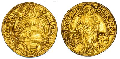 Alessandro VI (Rodrigo de Borja), Ducato, Bologna, 1492-1503
