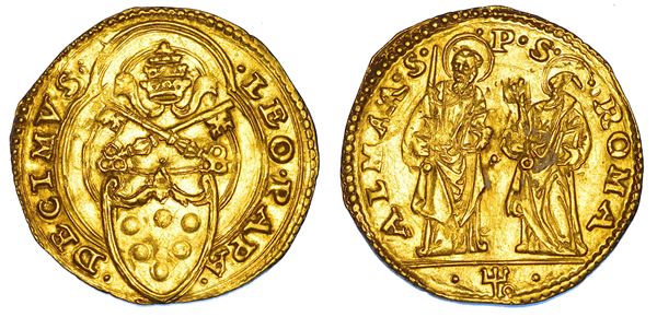 STATO PONTIFICIO. LEONE X (Giovanni de' Medici), 1513-1521. Ducato papale. Roma