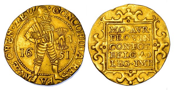 PAESI BASSI - ZELANDA. 2 Ducats 1651.