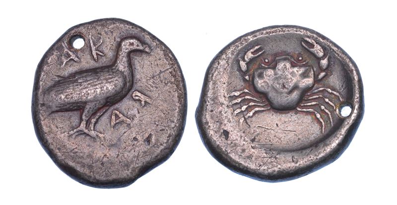 SICILIA - AGRIGENTO. Didracma, 490 a.C.  - Asta Numismatica - Cambi Casa d'Aste