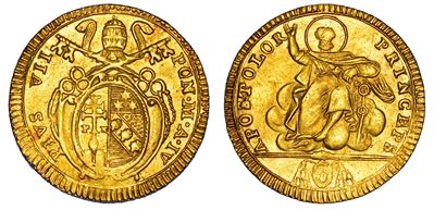 PIO VII, Doppia Romana A. IV (1800-1823), Roma