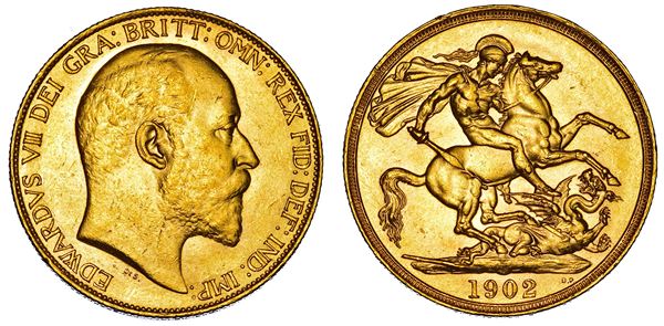 REGNO UNITO. EDWARD VII, 1902-1910. 2 Pounds 1902.