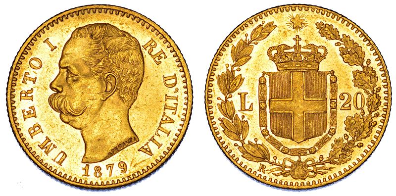 REGNO D'ITALIA. UMBERTO I DI SAVOIA, 1878-1900. 20 Lire 1879.  - Asta Numismatica - Cambi Casa d'Aste