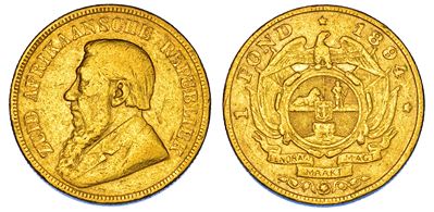 Moneta commemorativa, Busto di Paul Kruger, Zuid Afrikaansche Republiek, 1894