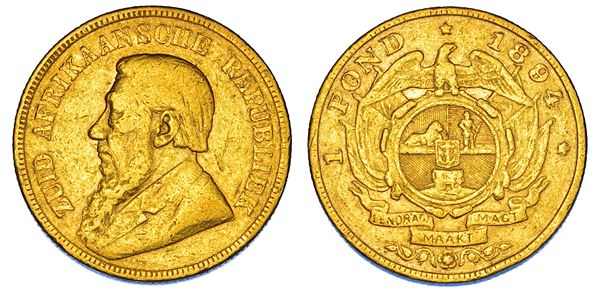 SUDAFRICA. ZUID AFRIKAANSCHE REPUBLIEK, 1852-1902. Pond 1894.