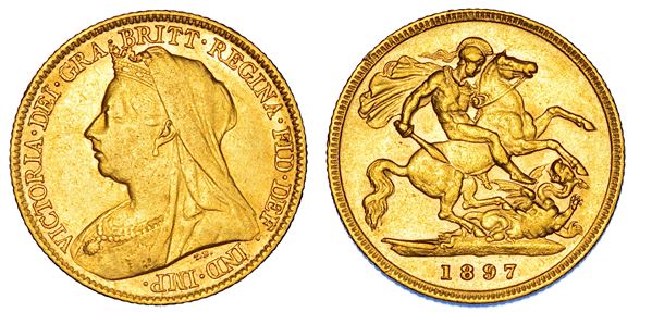 REGNO UNITO. VICTORIA, 1837-1901. Half Sovereign 1897.