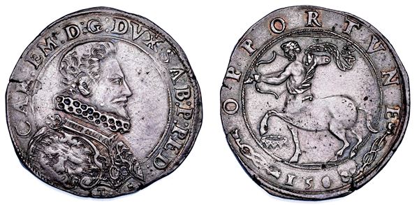 DUCATO DI SAVOIA. CARLO EMANUELE I Il Grande, 1580-1630. Ducatone 1588. Torino.