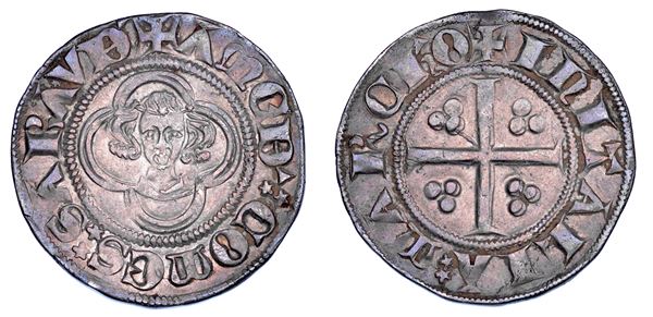 DUCATO DI SAVOIA. AMEDEO VI il Conte Verde, 1343-1383. Bianco o dozzeno.