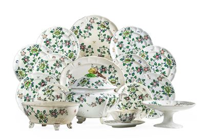 Servizio da Tavola “fiori Vecchia Milano” Laveno, Società Ceramica Italiana, XIX Secolo