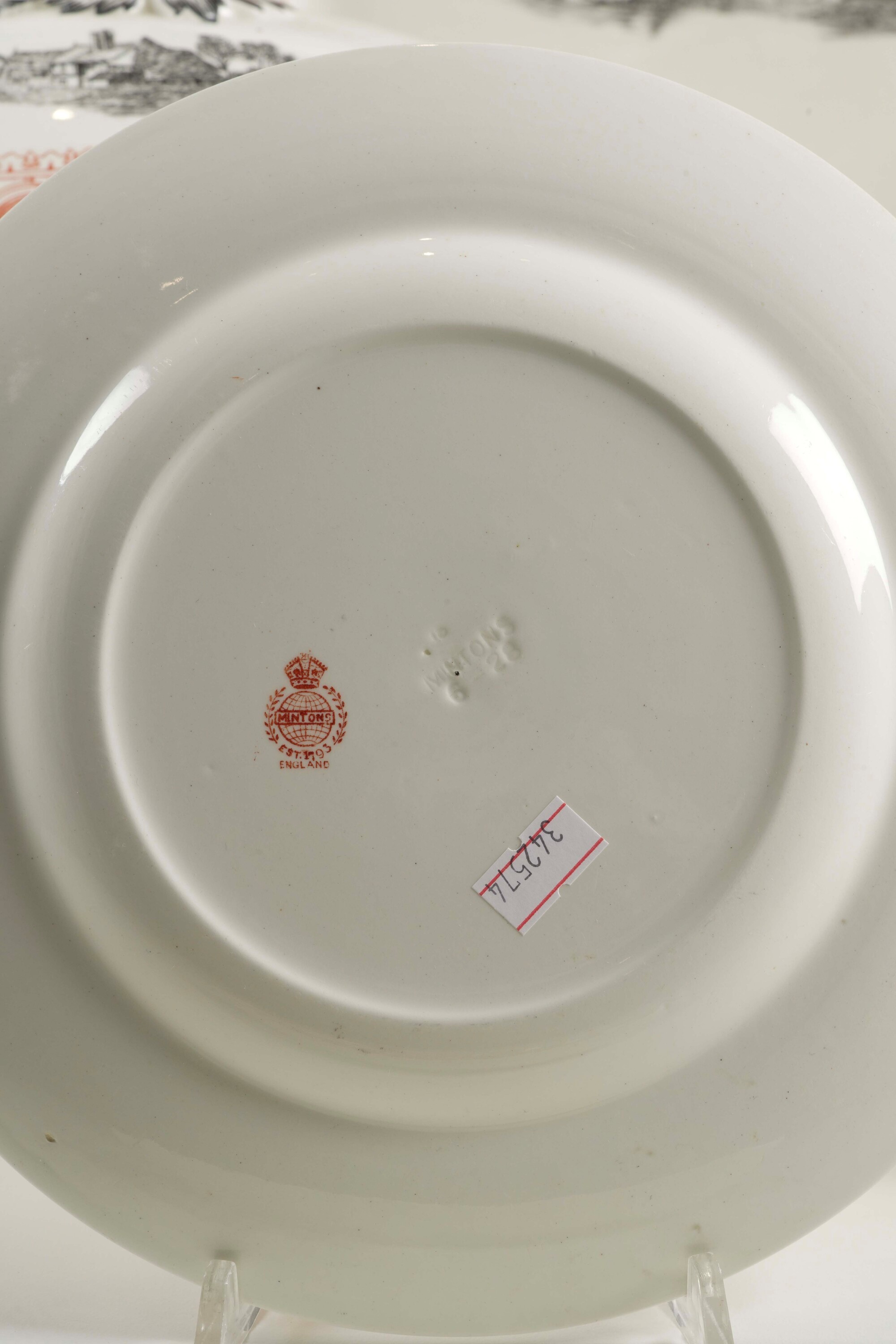 Servizio da Tavola “florentine Red” Inghilterra, Manifattura Minton, Prima Metà del XX Secolo