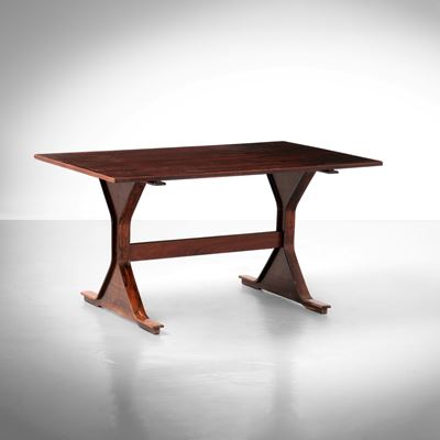 Tavolo mod. 522, legno e legno impiallacciato, Italia, 1960