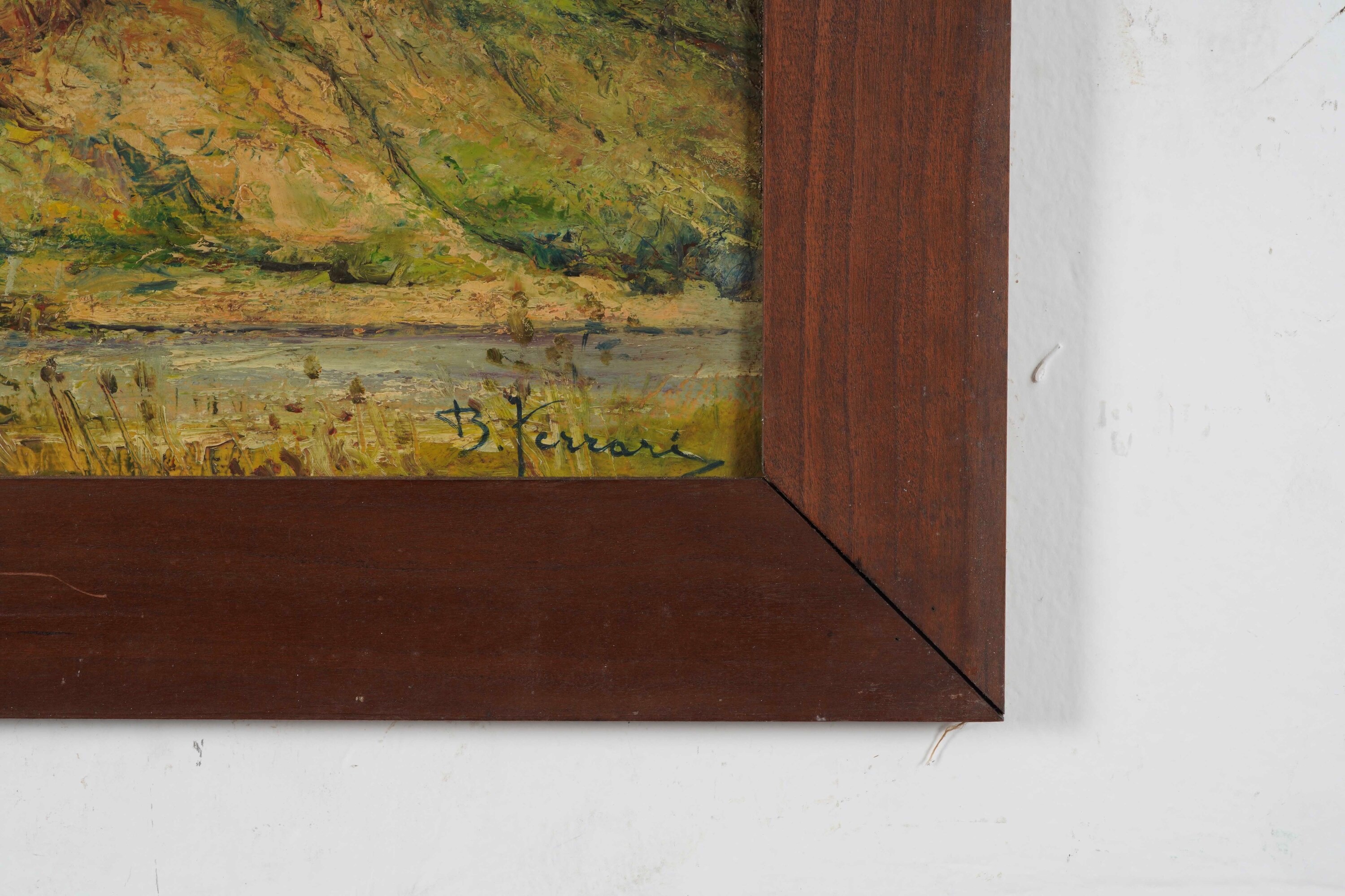 Berto Ferrari - Paesaggio, olio su tela