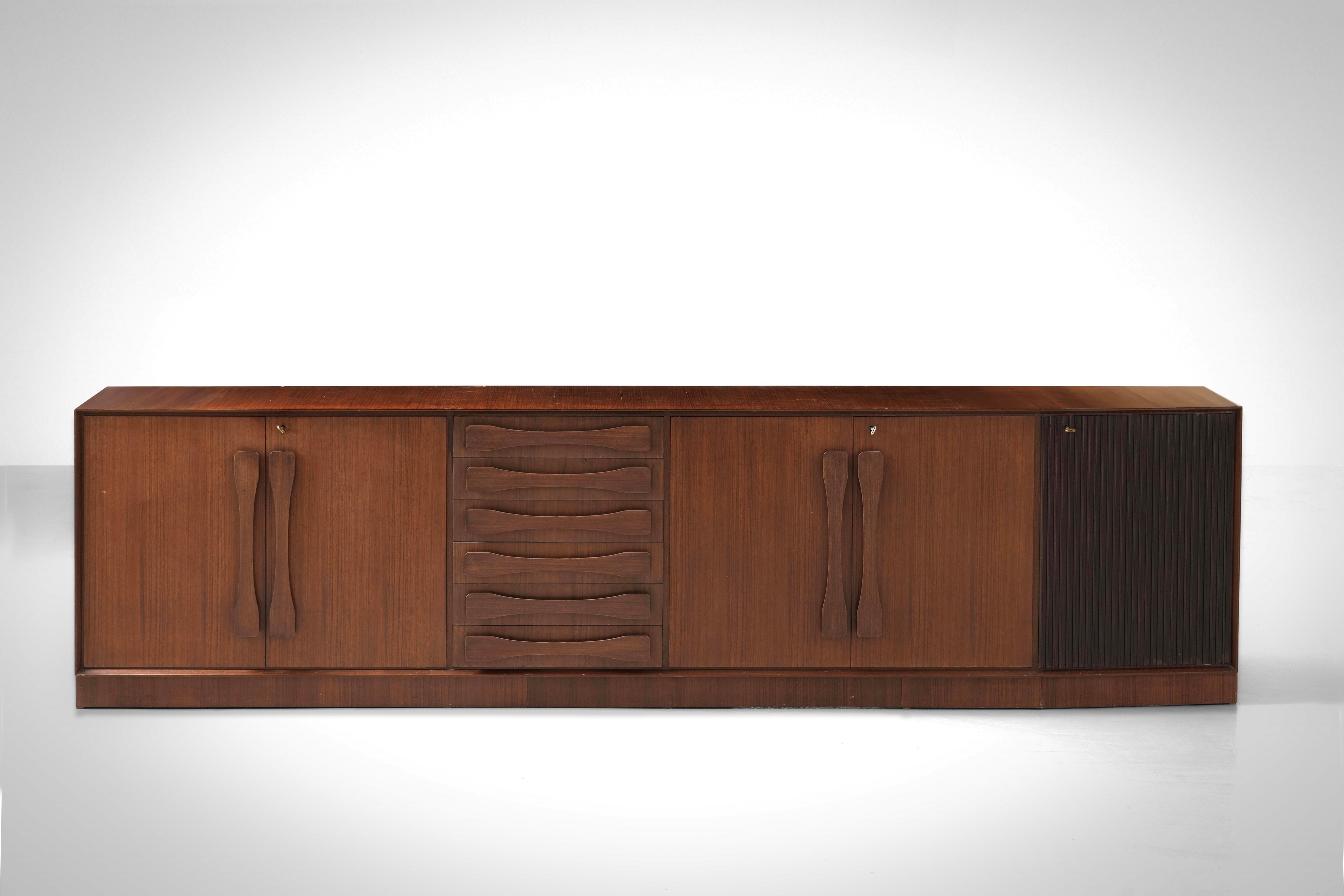 Vittorio Dassi - Mobile contenitore in legno impiallacciato