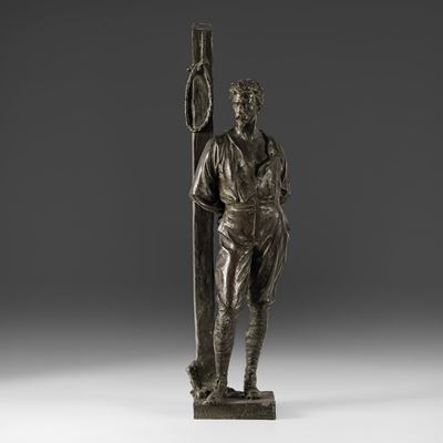 A. Petrilli, Cesare Battisti, bronzo fuso e patinato