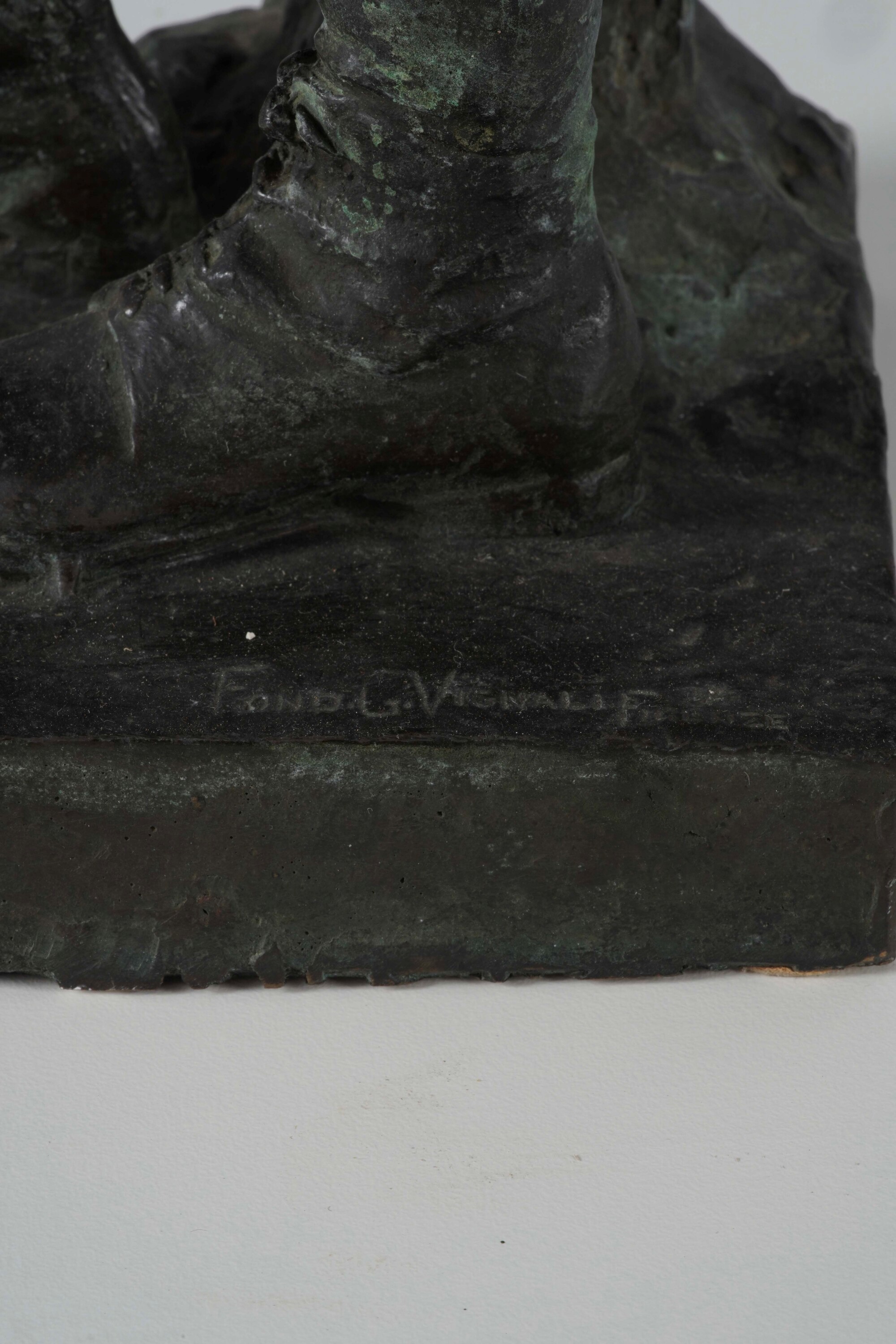 A. Petrilli, Cesare Battisti, bronzo fuso e patinato