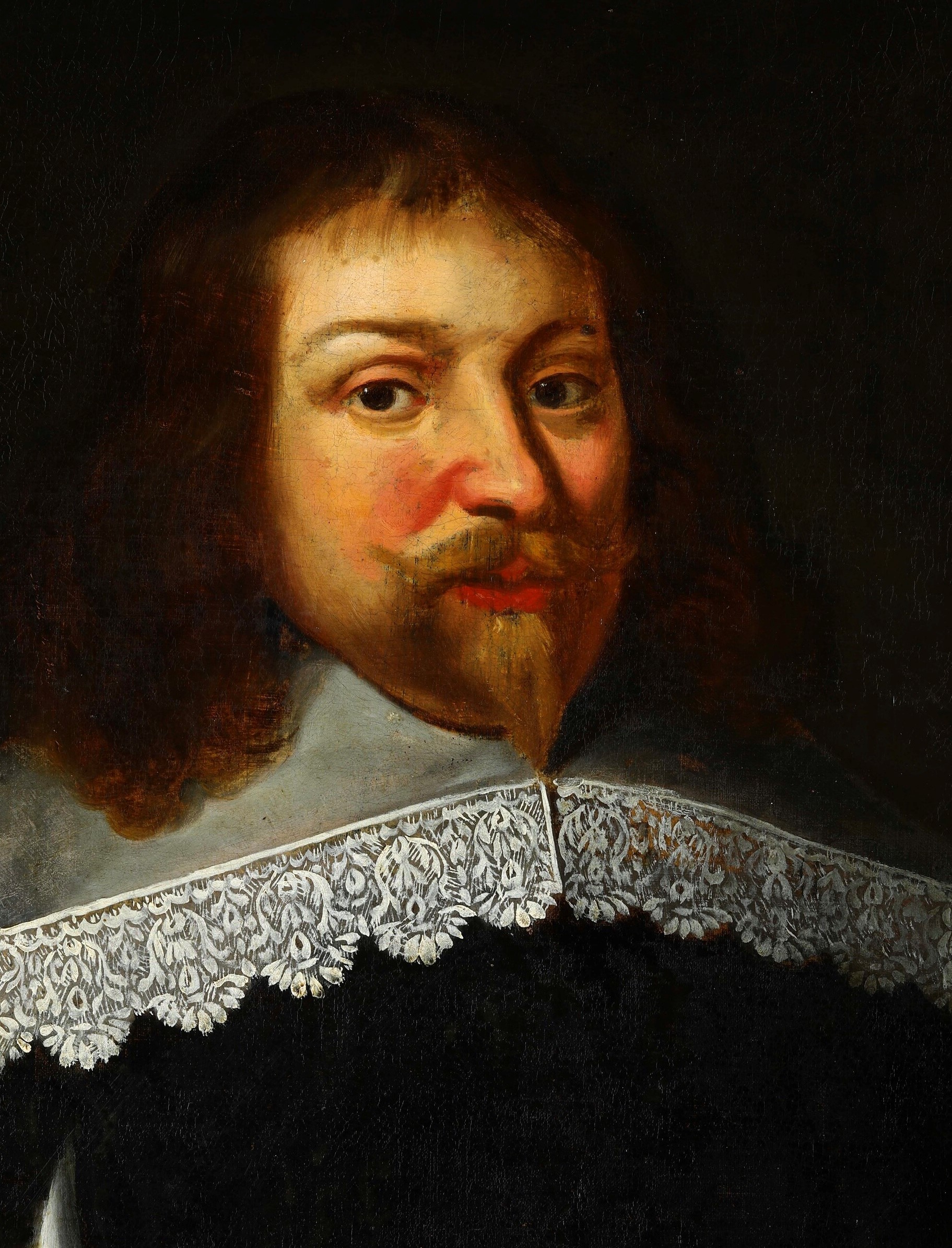 Thomas De Keyser - Ritratti di coniugi con stemmi araldici, olio su tela