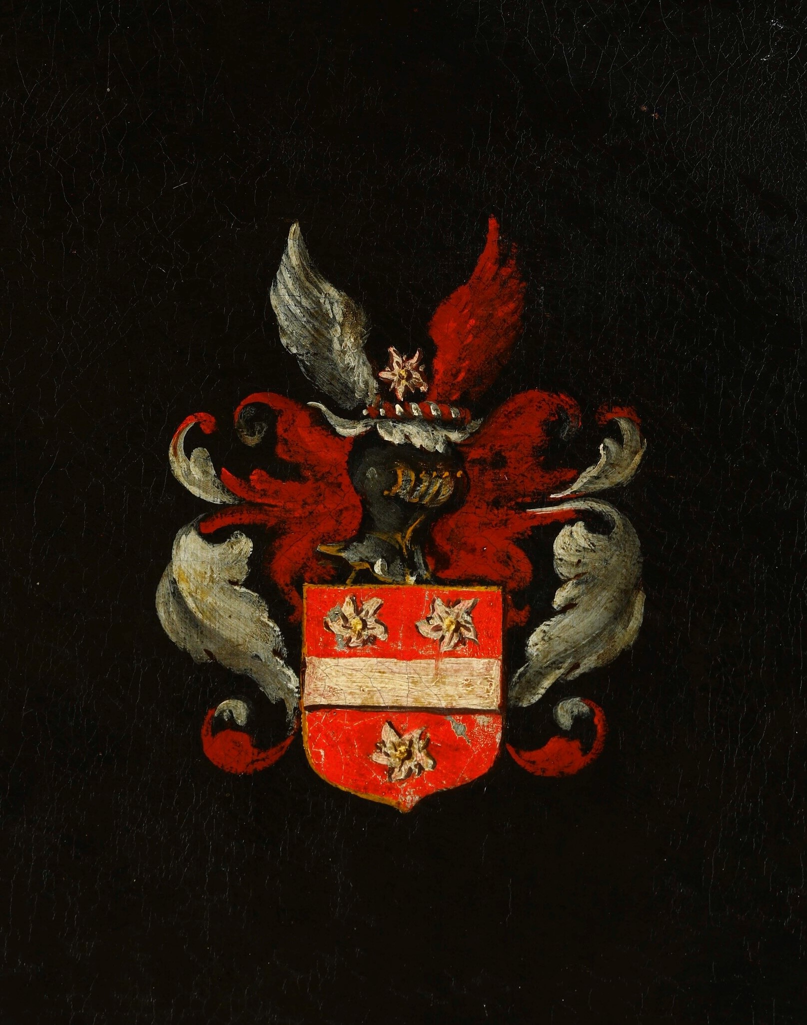 Thomas De Keyser - Ritratti di coniugi con stemmi araldici, olio su tela