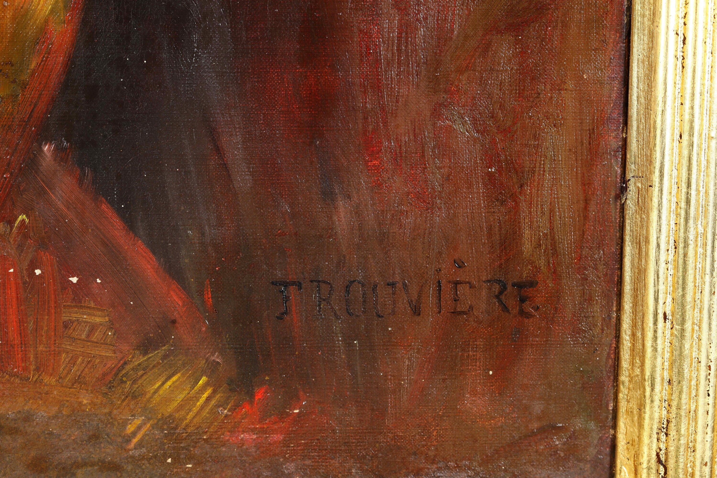 Artista francese del XIX-XX secolo Ritratto femminile