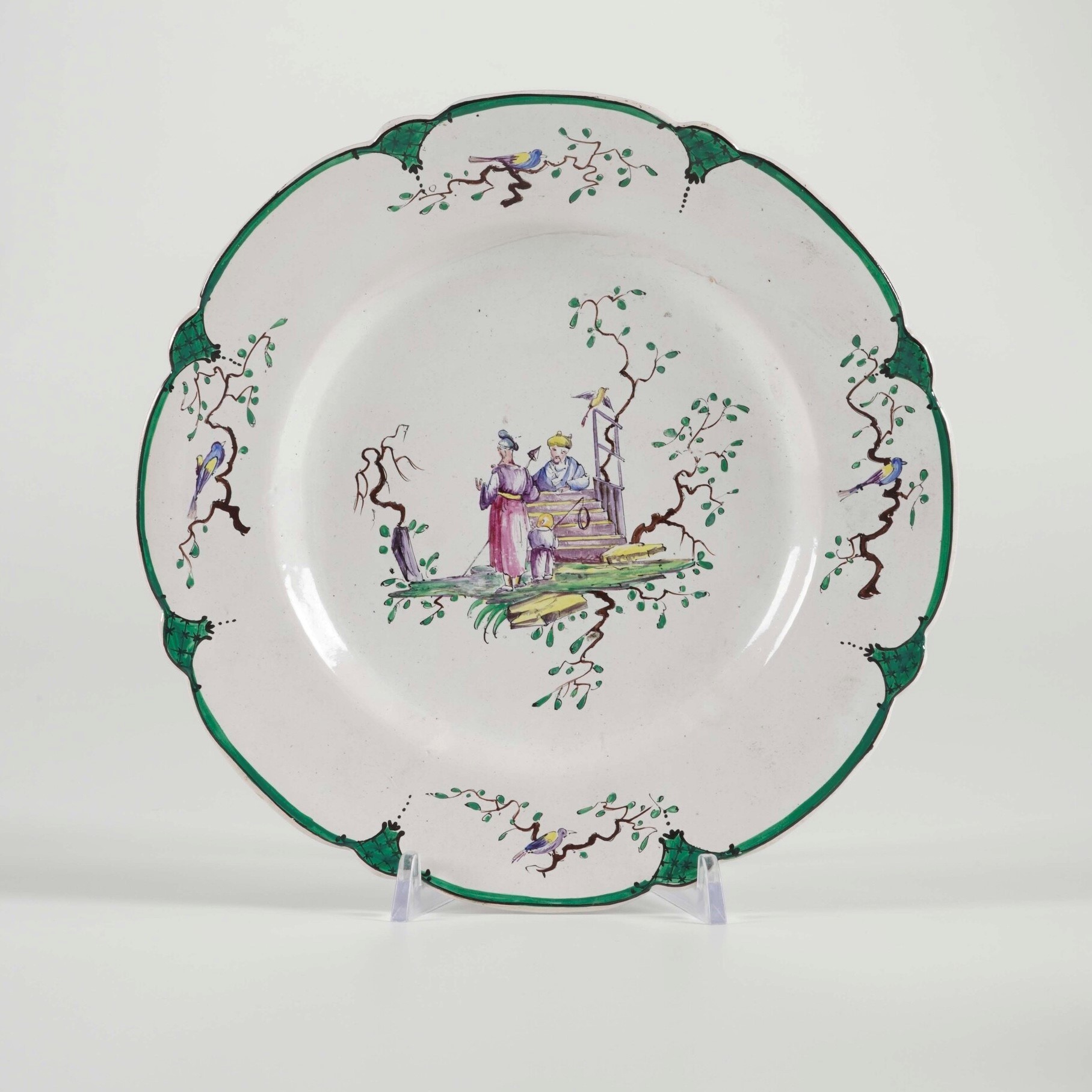 Manifattura Veuve Perrin di Marsiglia, Zuppierina con sottopiatto in maiolica