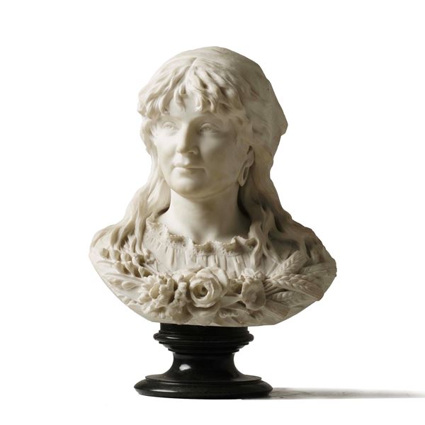 Scultore del XX secolo Busto di fanciulla