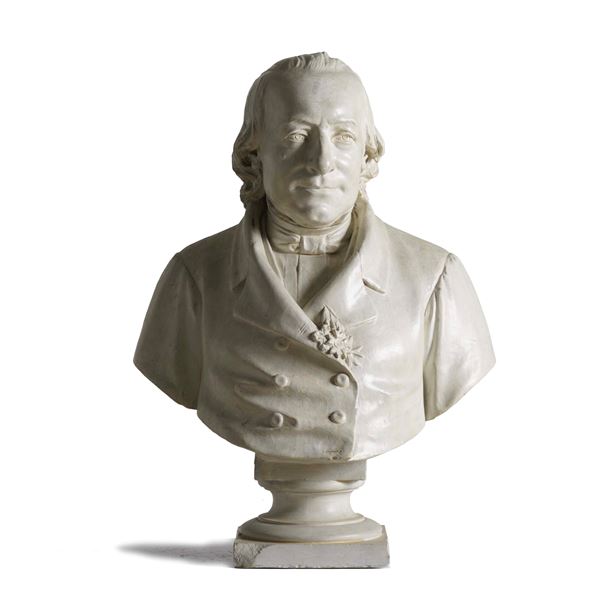 Busto virile. Plasticatore del XIX-XX secolo