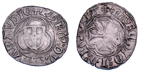 DUCATO DI SAVOIA. FILIBERTO I Il Cacciatore, 1472-1482. Piccolo Bianco. Bourg.