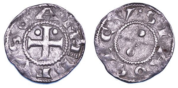 DUCATO DI SAVOIA. AMEDEO III il Crociato, 1103-1148. Denaro secusino.