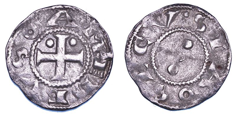 DUCATO DI SAVOIA. AMEDEO III il Crociato, 1103-1148. Denaro secusino.  - Auction Numismatics - Cambi Casa d'Aste