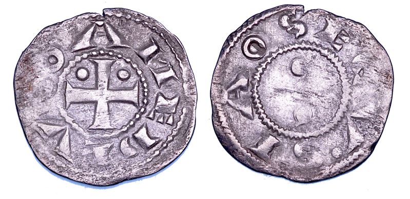 DUCATO DI SAVOIA. AMEDEO III il Crociato, 1103-1148. Denaro secusino.  - Auction Numismatics - Cambi Casa d'Aste