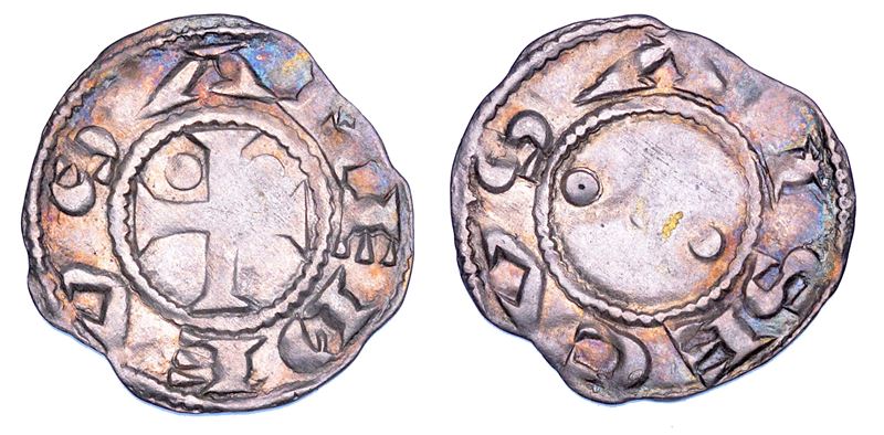 DUCATO DI SAVOIA. AMEDEO III il Crociato, 1103-1148. Denaro secusino.  - Asta Numismatica - Cambi Casa d'Aste