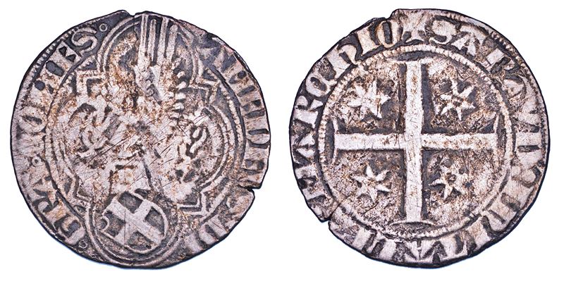 DUCATO DI SAVOIA. AMEDEO VI il Conte Verde, 1343-1383.   Grosso. I tipo.  - Auction Numismatics - Cambi Casa d'Aste