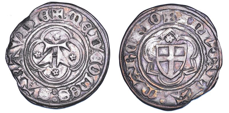 DUCATO DI SAVOIA. AMEDEO VI il Conte Verde, 1343-1383. Parpagliola.  - Asta Numismatica - Cambi Casa d'Aste