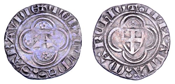 DUCATO DI SAVOIA. AMEDEO VI il Conte Verde, 1343-1383. Obolo bianco.