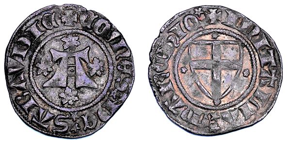 DUCATO DI SAVOIA. AMEDEO VI il Conte Verde, 1343-1383. Forte escucellato. I tipo.