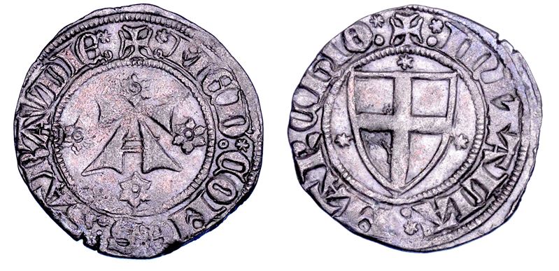 DUCATO DI SAVOIA. AMEDEO VI il Conte Verde, 1343-1383. Forte escucellato. II tipo.  - Auction Numismatics - Cambi Casa d'Aste