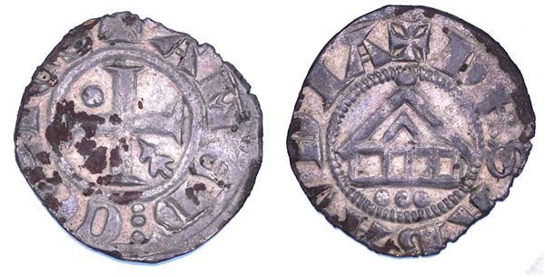 DUCATO DI SAVOIA. AMEDEO VI il Conte Verde, 1343-1383. Denaro tipo Losanna.