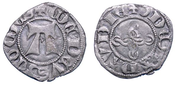 DUCATO DI SAVOIA. AMEDEO VIII, 1391-1398. Reggenza della nonna BONA DI BORBONE. Forte. I tipo.