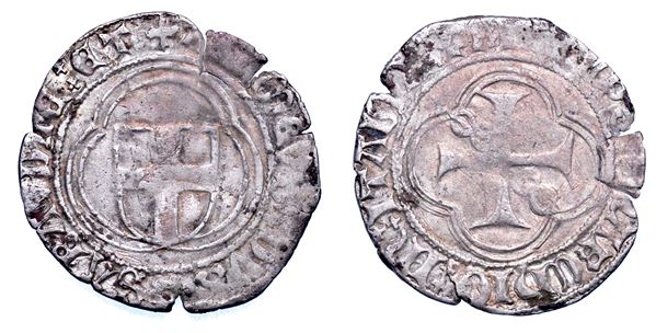 DUCATO DI SAVOIA. AMEDEO IX Il Beato, 1465-1472. Mezza Parpagliola o Piccolo Bianco.
