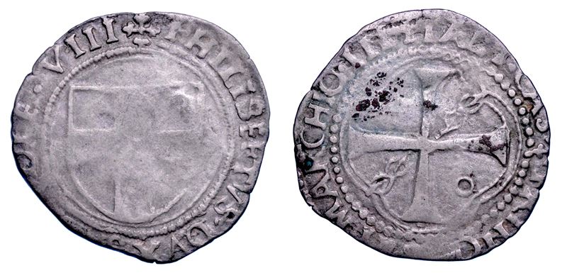 DUCATO DI SAVOIA. FILIBERTO II Il Bello, 1497-1504. Parpagliola.  - Asta Numismatica - Cambi Casa d'Aste