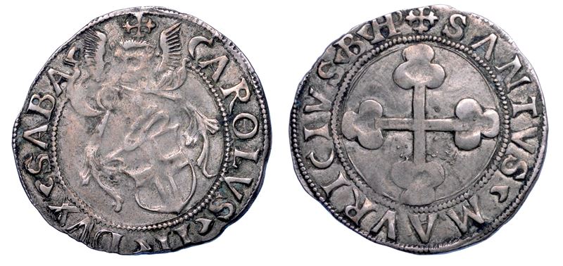 DUCATO DI SAVOIA. CARLO II Il Buono, 1504-1553. Da 3 grossi II tipo.  - Auction Numismatics - Cambi Casa d'Aste