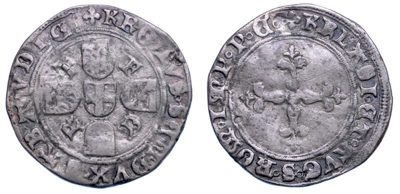 DUCATO DI SAVOIA. CARLO II Il Buono, 1504-1553. 1/24 di Ducato.  - Auction Numismatics - Cambi Casa d'Aste