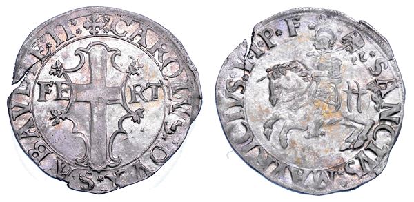DUCATO DI SAVOIA. CARLO II Il Buono, 1504-1553. Cavallotto largo.