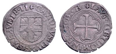 DUCATO DI SAVOIA, Carlo II Il Buono, Parpagliola o Gran Bianco, I tipo, 1504-1553