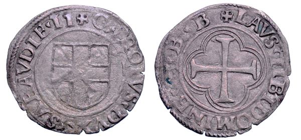 DUCATO DI SAVOIA. CARLO II Il Buono, 1504-1553. Parpagliola o Gran Bianco. I tipo.